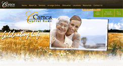 Desktop Screenshot of carnesfuneralhome.com