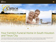 Tablet Screenshot of carnesfuneralhome.com